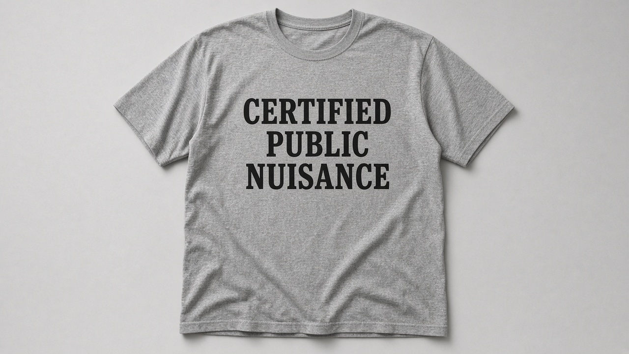 Certified Public Nuisance tee